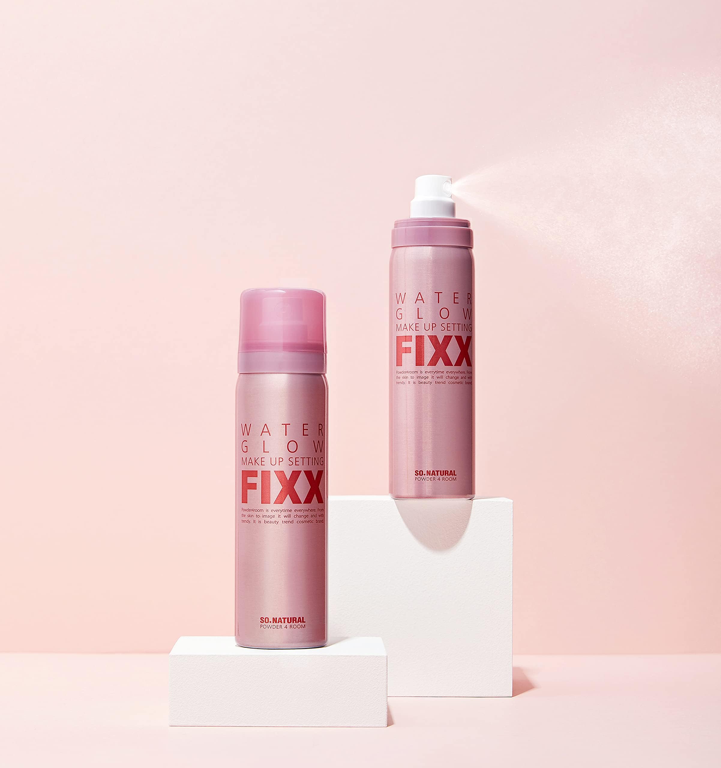 so natural WATER GLOW MAKE UP SETTING FIXX メイクキープミスト